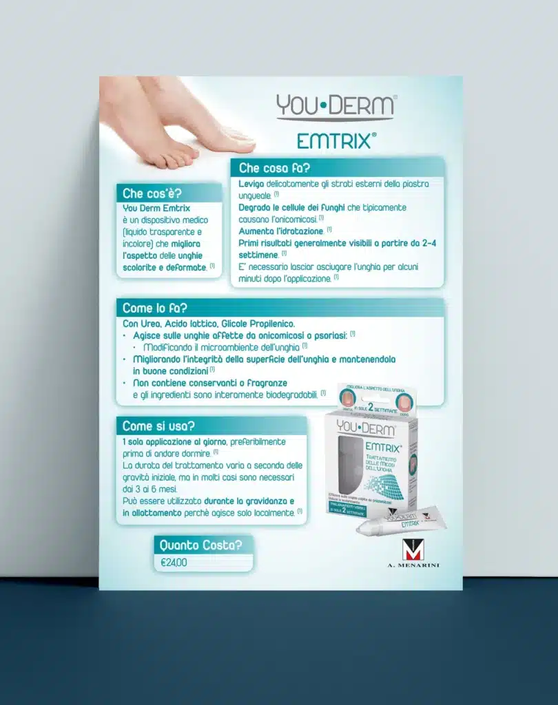 Layout editoriale per foglietto illustrativo farmaceutico e comunicazione scientifica - gdebanos